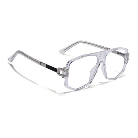EyeJack Titex Transparent Wayfarer Eyeglasses for Men & Women (18910CL ...