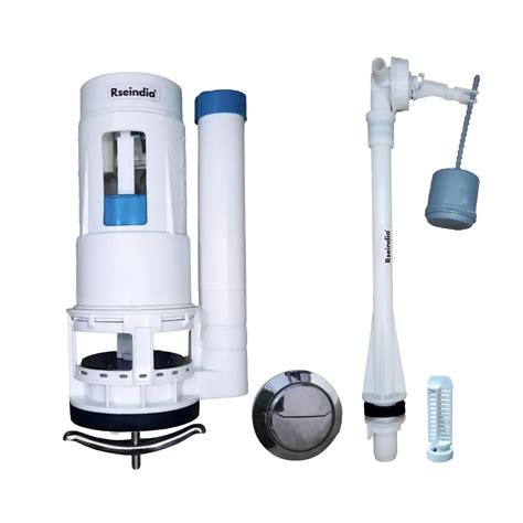 Rseindia® Water Saving Plastic Dual Flush Valve 10 Inch Flush Siphon ...