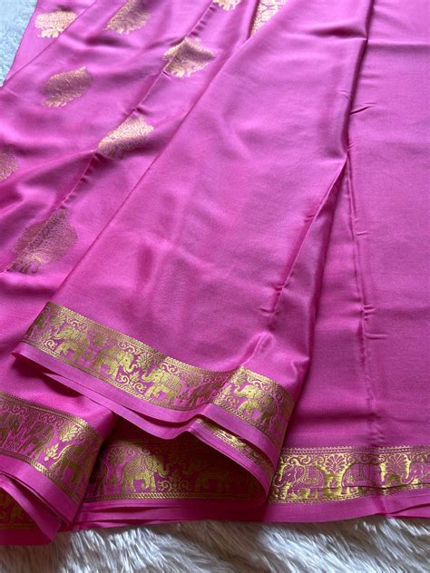 Ambari : Solid Rose pink – Nalmè Saree Studio