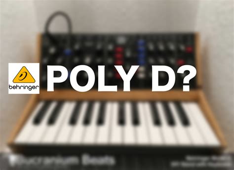 Image result for Behringer Poly D Sequencer Tutorial