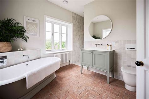 Terracotta Tiles Bathroom MODERN MEDITERRANEAN BATHROOM IDEAS