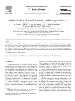 Fillable Online porthos ist utl Redox chemistry of low-pH forms of ...