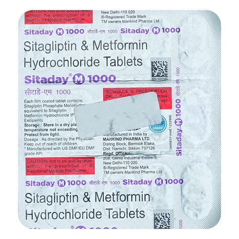 Sitaday M 1000 - Strip of 15 Tablets : Amazon.in: Health & Personal Care