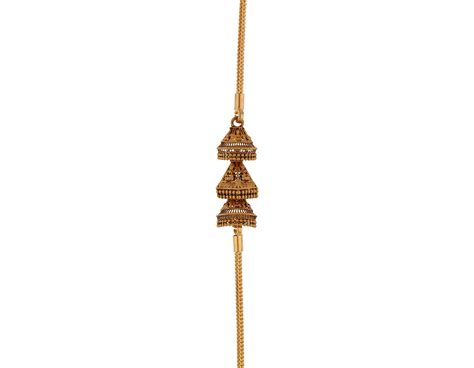 Sree Kumaran | Sleek and Traditional Mugappu Gold Chain