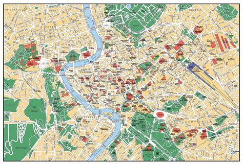Maps of Rome | Detailed map of Rome in English | Maps of Rome (Italy) | Tourist map of Rome ...