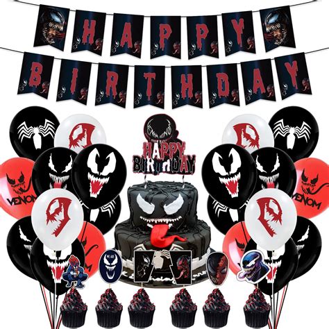 Buy LucaSng Venom Birthday Decorations, Venom Party Supplies Incluing ...