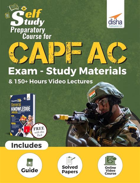 Self-Study Preparatory Course for CAPF AC Exam - Study Materials & 150 ...