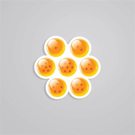 Dragon Balls Anime Stickers Collection