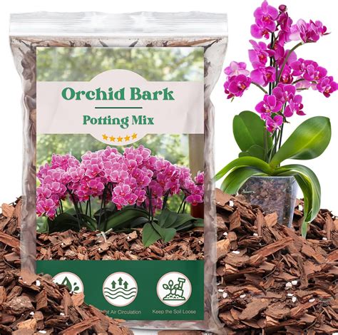 Orchid Potting Mix,Orchid Bark Potting Mix,4QT Natural Orchid Bark ...