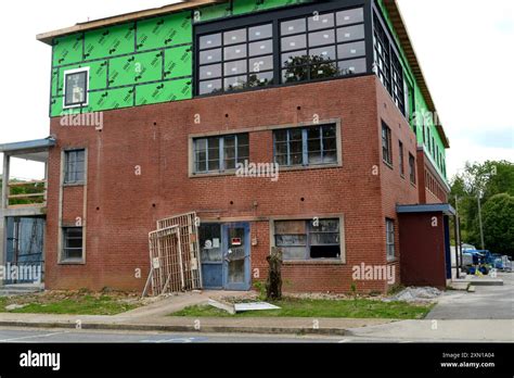 A former jail building in Abingdon, Virginia, being renovated and ...