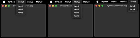 Image result for Create a Menu with Tkinter Python