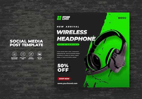 CASQUE SANS FIL MODERNE ET ÉLÉGANT DE COULEUR BLEUE | Vecteur Premium