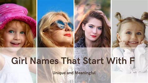 Unique Baby Girl Names With F And Their Deep Meanings - Uwomind