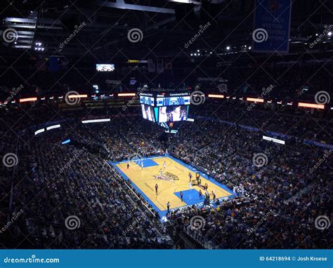 Oklahoma City Thunder Arena Editorial Stock Image - Image of arena ...