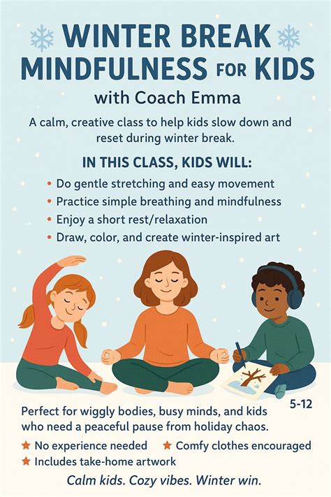 Winter Break Mindfulness for Kids, 8909 Thornton Rd #2, Stockton, CA ...