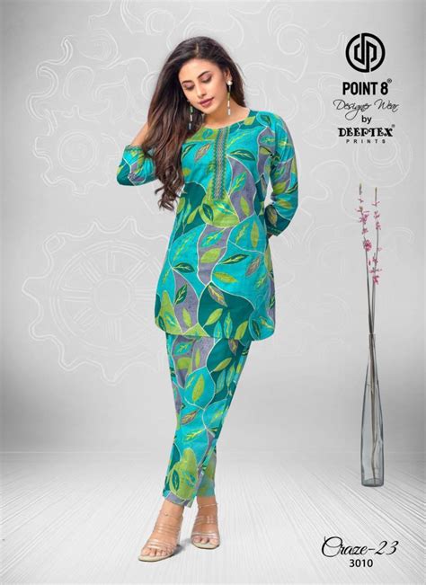 Deeptex Craze 23 Vol 3 Printed Cotton Co ords Set Collection