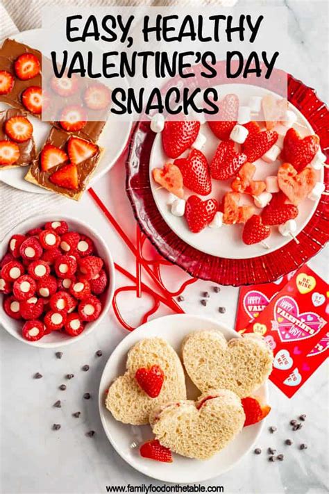 Healthy Valentine's Day Snacks - 33 ideas - Family Food on the Table ...