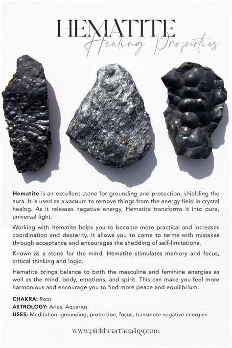 Hematite | Crystals healing properties, Crystal healing stones, Crystals