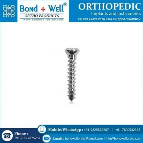 Cortex Screws - 2.4 Mm Self Tapping Cortex Screw Manufacturer from ...