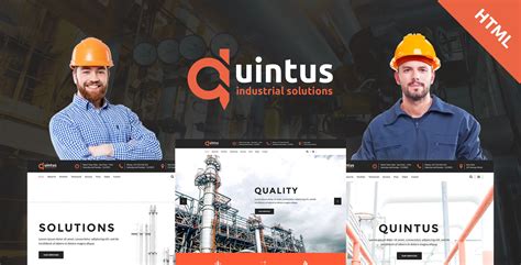 Quintus - Industrial & Engineering HTML Template | Website template ...