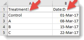 Image result for Column Types Excel
