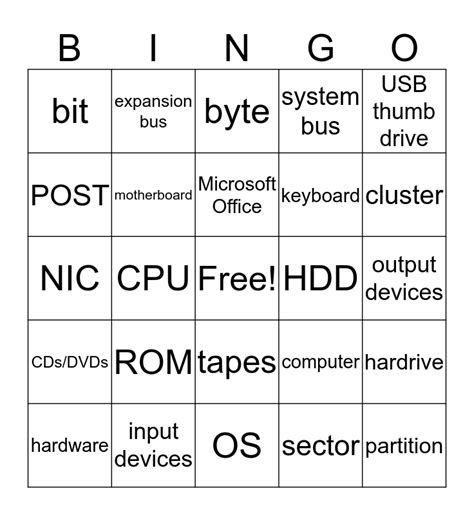 Image result for Computer Bingo