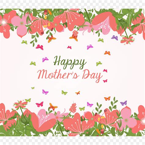 Mothers Day Frame Vector Art PNG, Mothers Day Flower Frame, Mother, Mom ...