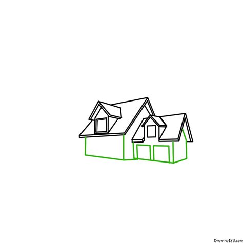 Image result for Step by Step Drawing Houses