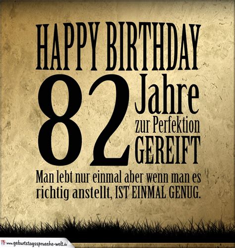 82. Geburtstag Retro Geburtstagskarte - Geburtstagssprüche-Welt