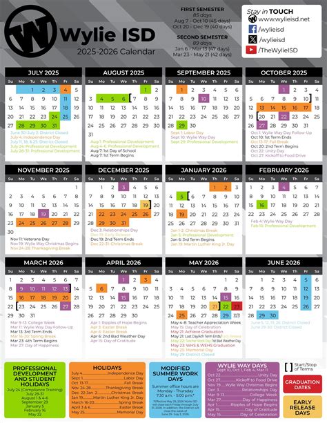 Wylie ISD School Calendar 25-26 [PDF] - EduCounty