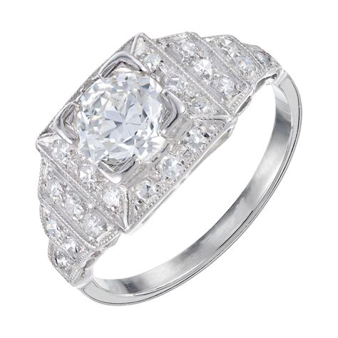 EGL Certified 2.14 carat Diamond Platinum Engagement Ring For Sale at ...