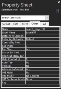 Search Button in Access Form 的图像结果