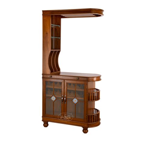 Teak Wood Mini Canopy Bar - Rani Arts & Teak – RANI ARTS & TEAK