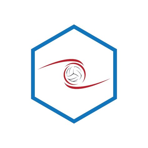 Illustrazione vettoriale del logo sportivo di pallavolo e del design ...
