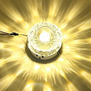 Modern 5W Crystal Ceiling Light Fixture Surface Mounted Pendant ...