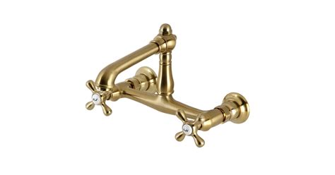 Kingston Brass KS7247AX English Country 1.2 GPM Wall Mounted Bridge ...