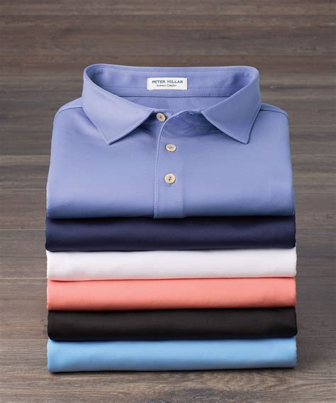 Men's Big & Tall Peter Millar Long Sleeve Solid Performance Polo Shirt ...