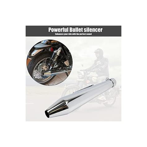 AllExtreme EX063 Reverse Cone Silencer Exhaust with Glasswool ...