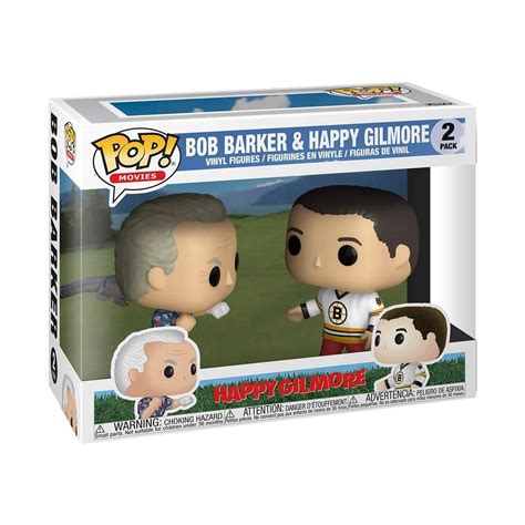 Funko POP! Movies: Happy Gilmore - Bob Barker & Happy Gilmore 2 Pack ...