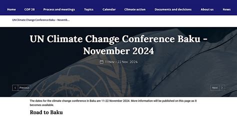 COP 29 Baku, Azerbajan, UnitedNationsClimateConference 2024 GEI ...