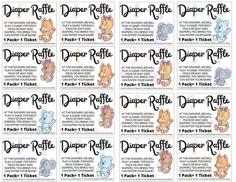 How To Do The Ultimate Diaper Raffle (Free Printables) - Mommy Maker ...