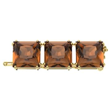 Millenia extender, Square cut, Brown, Gold-tone plated | Swarovski