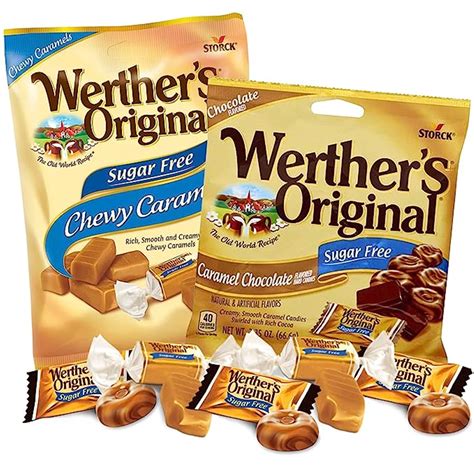 Werthers Sugar Free Caramel Candy, Candy Bowl Fillers, Pack of 2, 1 of ...