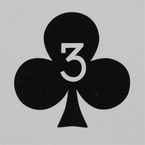 Round Playing Card 3 of Clubs | Leo Reynolds | Flickr