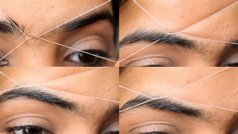 Image result for How Is Threading Eyebrows Done