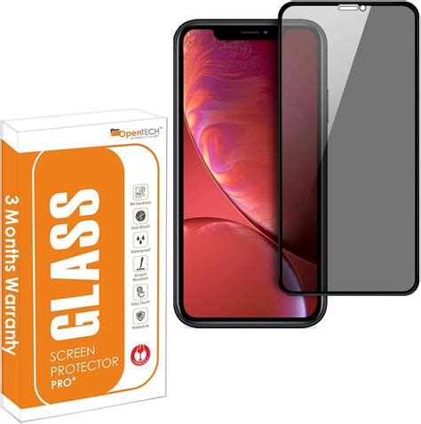 OpenTech Privacy Tempered Glass Screen Protector Compatible For Iphone ...