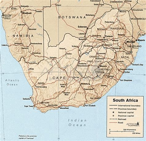 Map of South Africa Cities | Map of South Africa Pictures