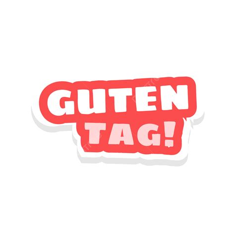 Guten Tag 3d Clipart PNG , Guten Tag, Tag Guten 3d, Vetor De Tag Guten ...