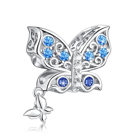 Buy FOREVER QUEEN Butterfly Charms fit Charms Bracelet 925 Sterling ...