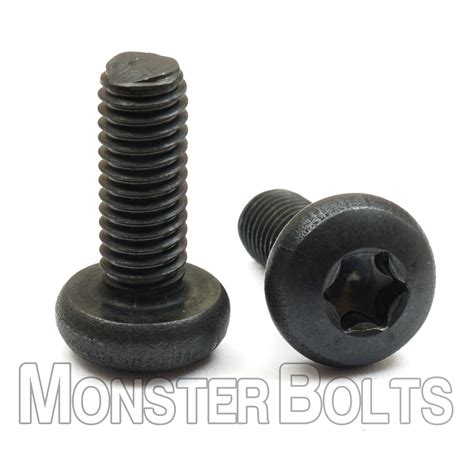 Bulk #4-40 Black Oxide Pan Head Screws | 6-Lobe Drive | Monster Bolts